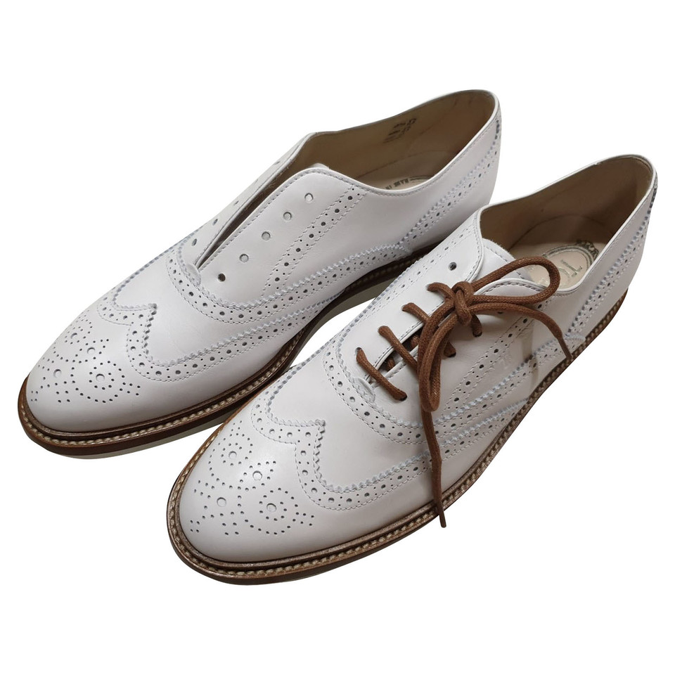 Tod's Lace-up shoes Leather in White