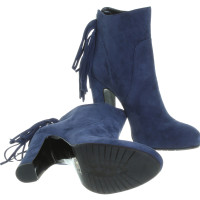 Aigner Fringed suede leather boots