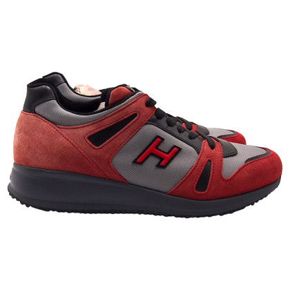 Hogan Chaussures de sport en Toile en Rouge