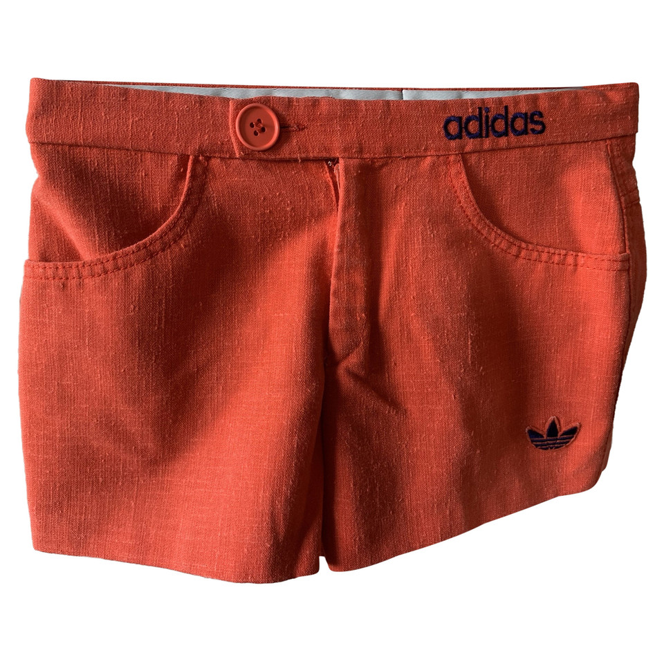 Adidas Short Katoen in Oranje