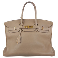 Hermès Birkin Bag 35 Leather in Taupe