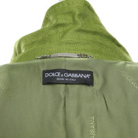 Dolce & Gabbana Jacket/Coat Viscose in Green