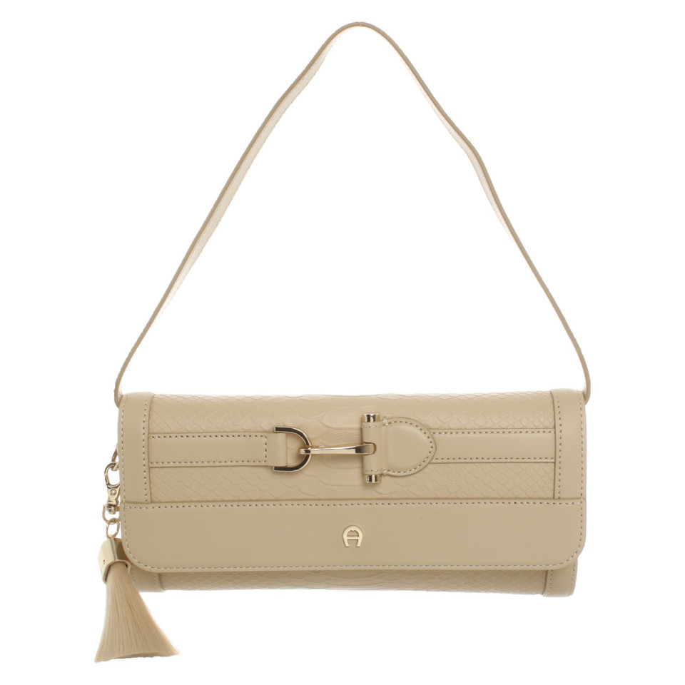 Aigner Handtasche aus Leder in Beige