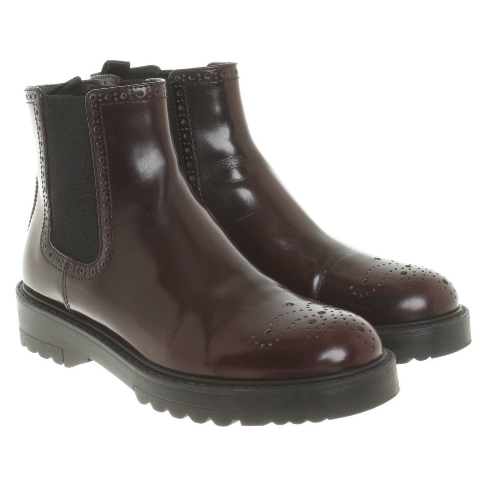 Prada Ankle boots in Bordeaux