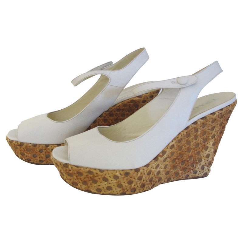 Prada Platform sandals in white