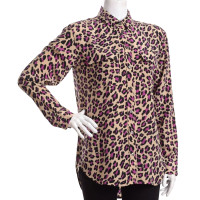 Equipment Silk Leopard Pattern Shirt