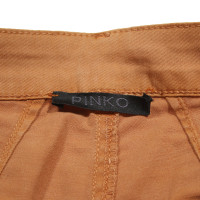 Pinko Jeans aus Baumwolle in Ocker