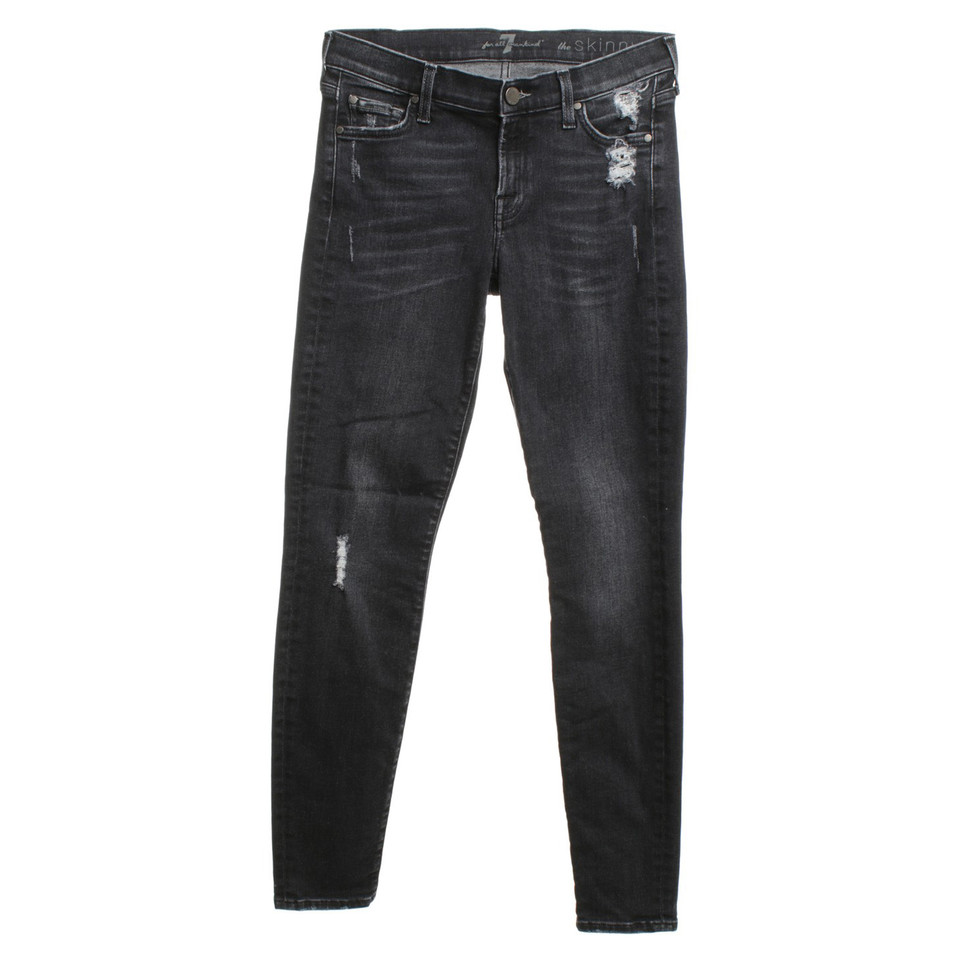 7 For All Mankind Skinny Jeans in Black