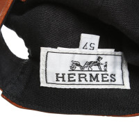 Hermès Cappello/Berretto in Pelle in Marrone