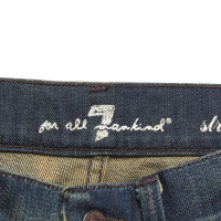 7 For All Mankind Jeans in Dunkelblau/Grün