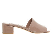 Maryam Nassir Zadeh Sandals Patent leather in Nude