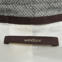 Windsor Blazer mit Lederdetails