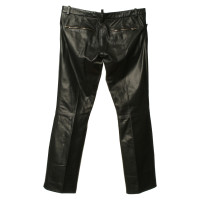 Dsquared2 Leather pants in black