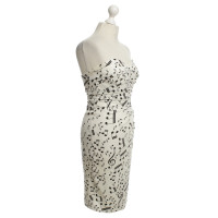 Dolce & Gabbana Trägerloses Kleid in Schwarz-Weiß