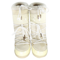Jimmy Choo Boots Leather in Cream