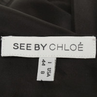 See By Chloé Robe en soie en noir