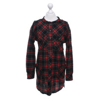 Isabel Marant Etoile Long blouse with check pattern