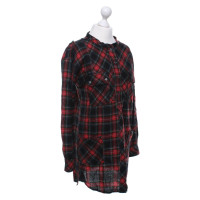 Isabel Marant Etoile Long blouse with check pattern