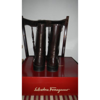 Salvatore Ferragamo leather ankle boots