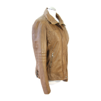 Oakwood biker jacket in brown