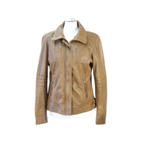 Oakwood biker jacket in brown