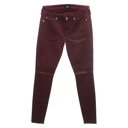 7 For All Mankind Jeans aus Baumwolle in Bordeaux