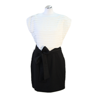 Reiss Sheath dress in black and white