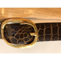 Hermès riem gemaakt van krokodillenleer