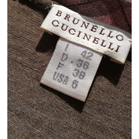 Brunello Cucinelli Robe en Laine en Gris