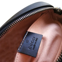 Gucci Marmont Camera Belt Bag Leer in Zwart