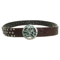 Just Cavalli Leather belt with rivets