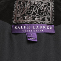 Ralph Lauren Black Label Blazer en Daim en Noir
