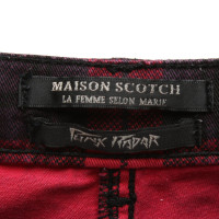 Maison Scotch trousers with checked pattern
