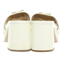 Prada Sandals Leather in Cream