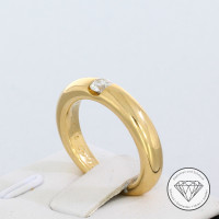 Cartier "Ellipse Ring" with 0.25 Ct Brilliant