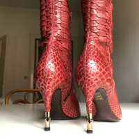 Gucci Python leather boots