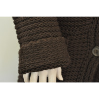 Stefanel Knitted coat with Glencheck lining