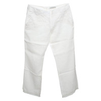 Turnover Trousers Linen in White