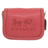 Coach Umhängetasche aus Leder in Rosa / Pink