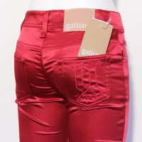 John Galliano Pantalon en rouge