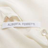 Alberta Ferretti top in seta con pizzo