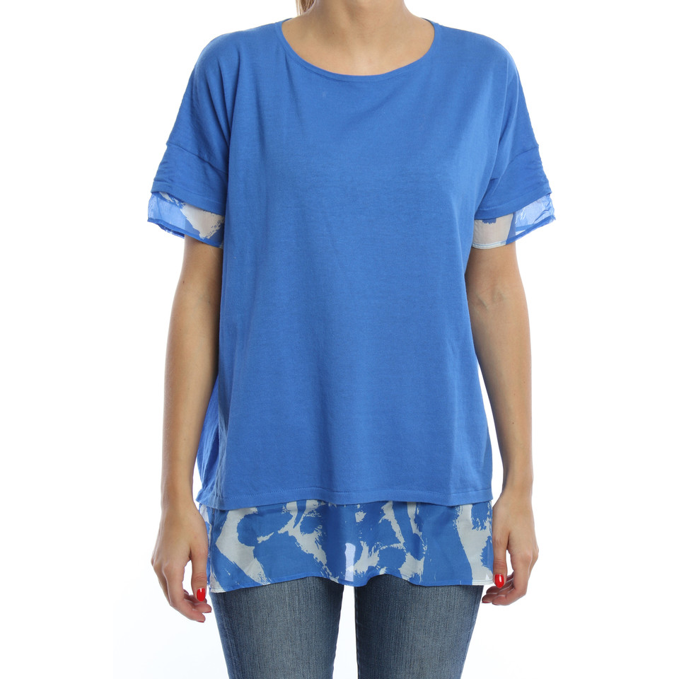 Luisa Cerano T-Shirt aus Baumwolle/Seide