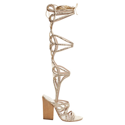 Genny Sandals Leather in Gold