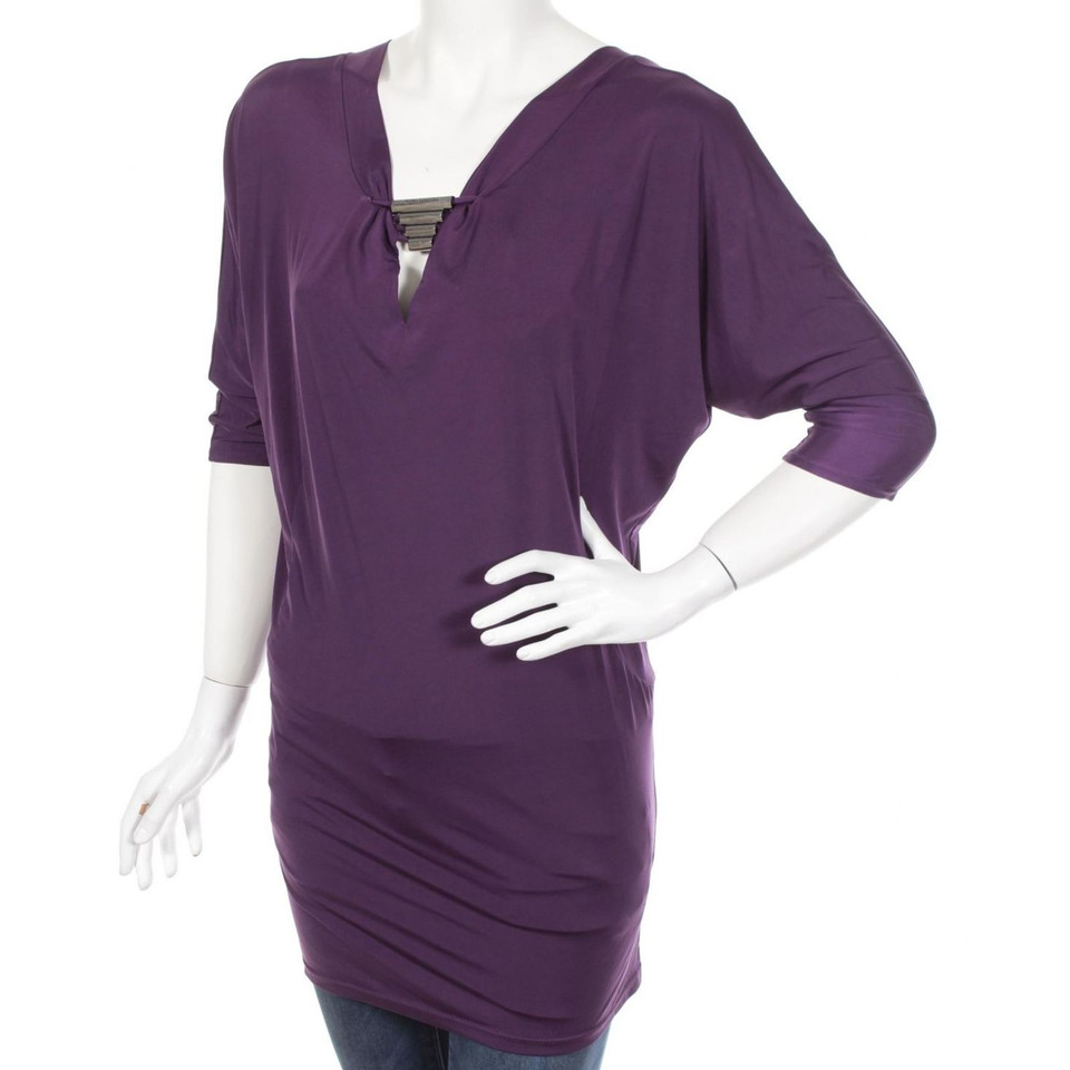 Faith Connexion Batwing Sleeves Purple Tunic