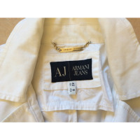 Armani Jeans White cotton jacket t.42
