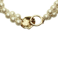 Kenneth Jay Lane Pearl necklace with lion's head