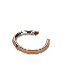 Hermès Bracelet en cuir métallisé