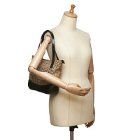 Burberry Plaid Canvas Handbag
