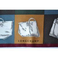 Longchamp Sciarpa di seta con motivo