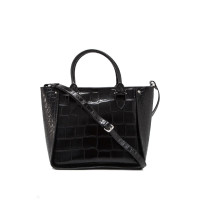 Alexander McQueen Crocodile Embossed Calf Leather Inside Out Shopper